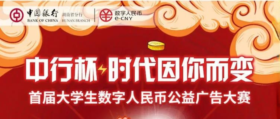 湖南省首届大学生数字人民币公益广告大赛